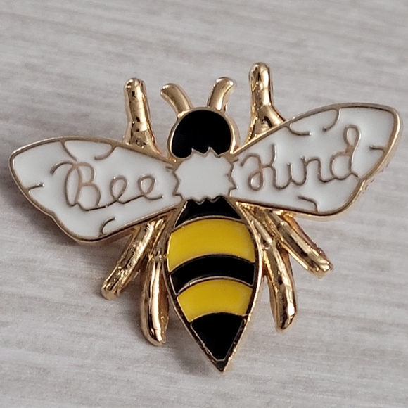 Bee Kind Honeybee Enamel Pin - Picture 4 of 10